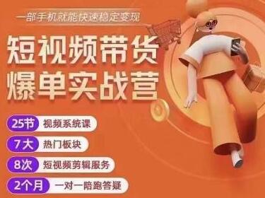 透透糖短视频带货实战营：一部手机快速变现，1000粉丝月入过万-无双副业