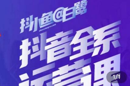 白鹭主播内训营：运营主播话术与起号进阶能力提升-无双副业