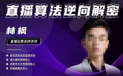 林枫直播算法逆向解密980线上课：选品建模与老号重启策略-无双副业
