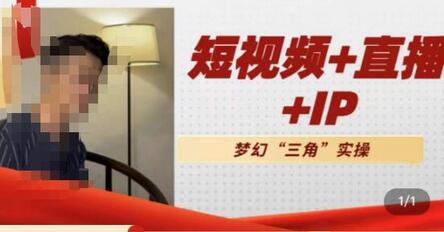 短视频直播运营及IP孵化实操，80节干货分享-无双副业