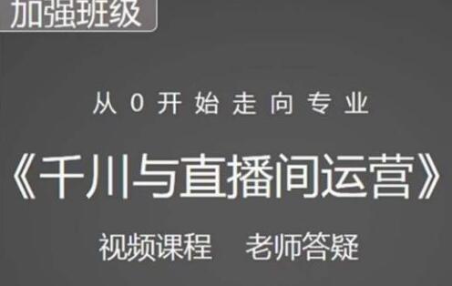 阳光哥千川图文与直播间运营从0到专业，涵盖短视频与随心推-无双副业