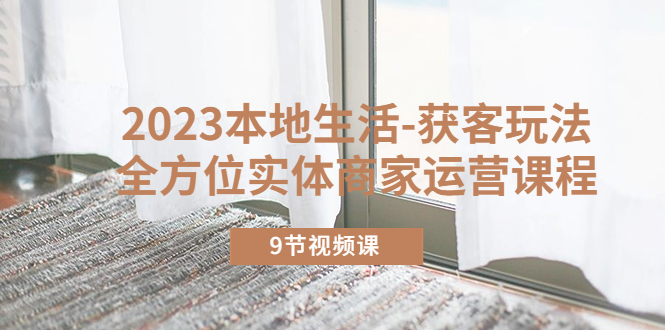 2023本地生活获客玩法与实体商家运营课程-无双副业