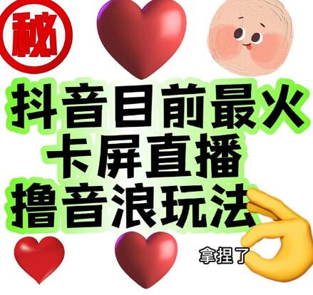 抖音卡屏直播玩法：无人直播收益高达几千元-无双副业