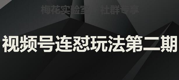 梅花实验室社群视频号连怼玩法实操讲解-无双副业
