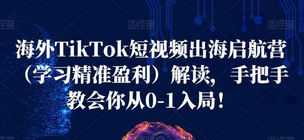 海外TikTok短视频出海启航营：从0到1精准盈利指南-无双副业