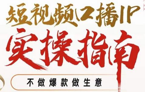 短视频口播IP实操指南：从定位到变现全攻略-无双副业