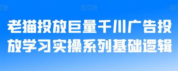 老猫巨量千川广告投放实操指南与基础逻辑-无双副业