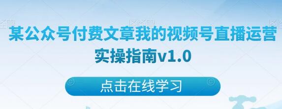 视频号直播运营实操指南：从入门到精通-无双副业
