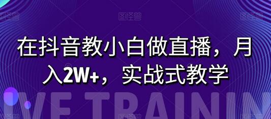 抖音直播教学：小白也能月入2W+的实战指南-无双副业