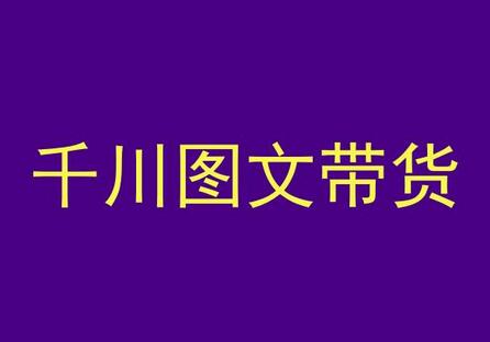 抖音千川图文带货教程：测品、认知与实操全解析-无双副业