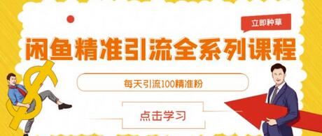 闲鱼精准引流全系列课程，轻松实现每日100精准粉引流-无双副业