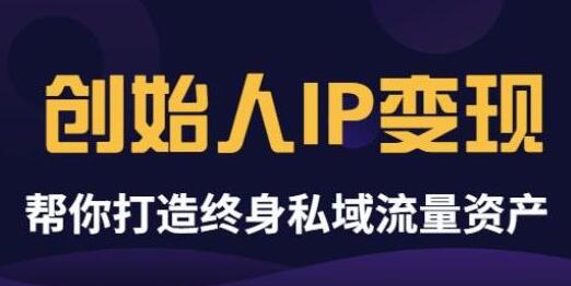 创始人IP变现精华版：打造终身私域流量资产-无双副业