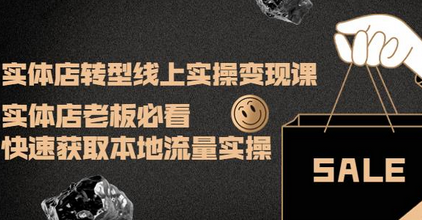实体店转型线上实操变现课：快速获取本地流量-无双副业