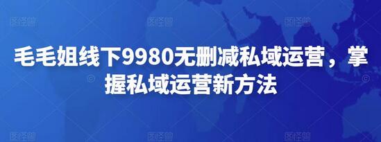 毛毛姐私域运营课程，掌握私域运营新方法-无双副业