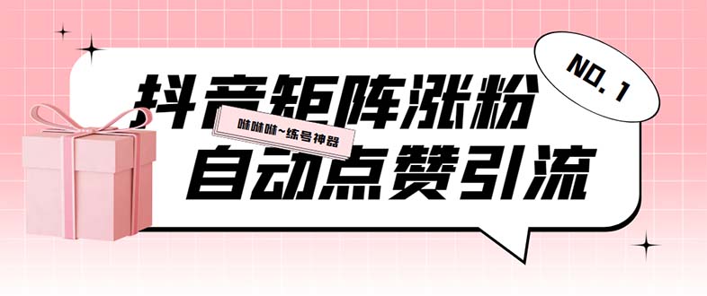 抖音矩阵涨粉挂机项目，自动化操作软件与视频教程-无双副业