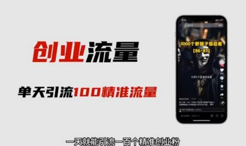 自媒体音频图文制作视频，一天引流百个精准创业粉-无双副业