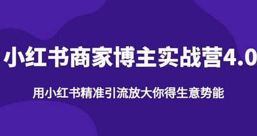 小红书商家博主精准引流实战营4.0，放大生意势能-无双副业