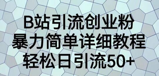 B站引流创业粉详细教程，轻松日引流50+-无双副业
