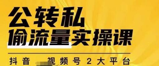 群响公转私偷流量实操课：打造自持精准私域流量-无双副业