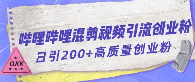 B站混剪视频引流创业粉日引300+实战指南-无双副业