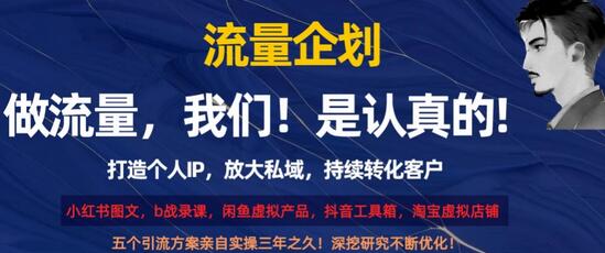 流量企划与个人IP打造，私域放大与客户持续转化-无双副业