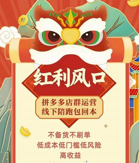 拼多多无货源店群玩法：36节实战教程，极速起店必出单-无双副业