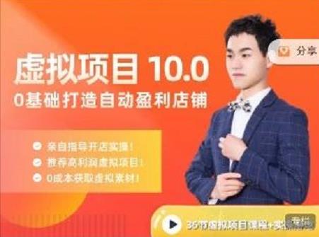 陆明明虚拟项目特训班10.0，0基础打造自动盈利店铺-无双副业