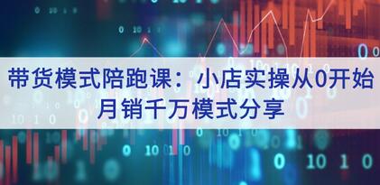 抖客联盟带货模式陪跑课：小店实操从0到月销千万-无双副业