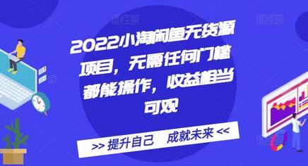 2022闲鱼无货源项目操作指南，零门槛高收益-无双副业