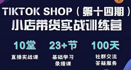 TikTokShop全球店带货训练营：打开全球流量新思维-无双副业