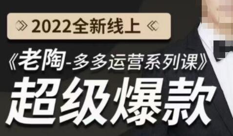 老陶拼多多运营系列课程：运营方向与流量分配逻辑-无双副业