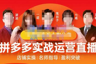推易电商8月拼多多线上直播课程：实时玩法与爆款打造-无双副业