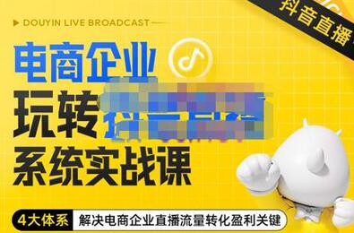 电商企业抖音直播电商系统实战课-无双副业