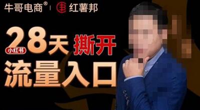 牛哥电商红薯邦28天掌握小红书流量密码与运营技巧-无双副业