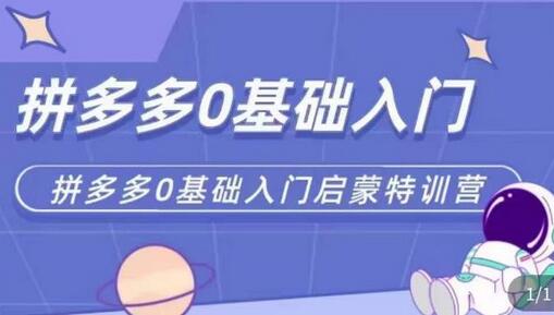 拼多多运营从入门到进阶实操指南-无双副业