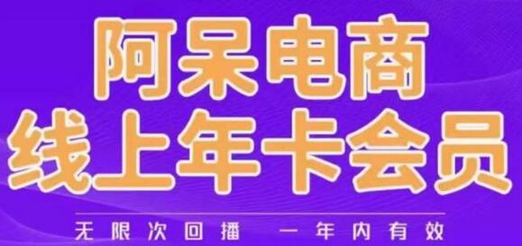 阿呆电商线上年会员与干货分享-无双副业