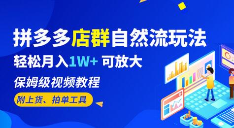 拼多多无货源店群玩法，轻松月入1W+保姆级教程-无双副业