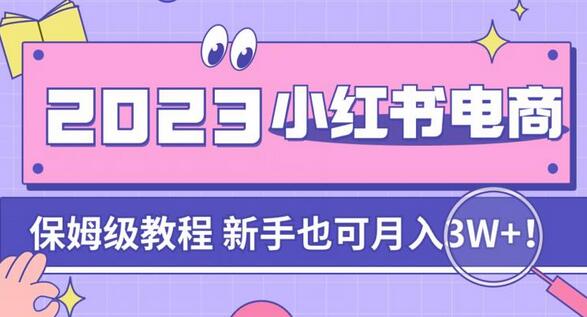 阿本小红书电商陪跑营4.0，从0到1打造小红书电商-无双副业