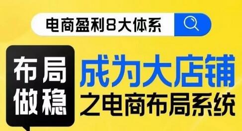 八大体系布局篇：电商布局线上课，助你成为大店-无双副业