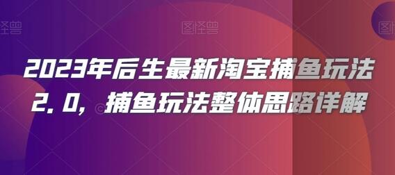 2023年淘宝捕鱼玩法2.0整体思路详解-无双副业