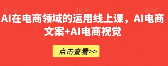 AI在电商领域的应用与实战课程-无双副业