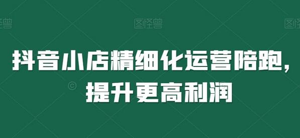 抖音小店精细化运营策略，提升利润的实用指南-无双副业
