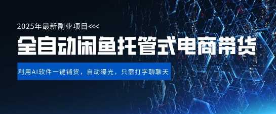 闲鱼全自动电商带货项目揭秘，单日稳定变现5张-无双副业