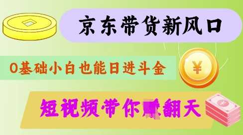 京东短视频带货代运营秘籍，轻松躺挣揭秘-无双副业