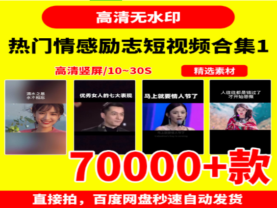2021最火情感励志短视频合集-无双副业
