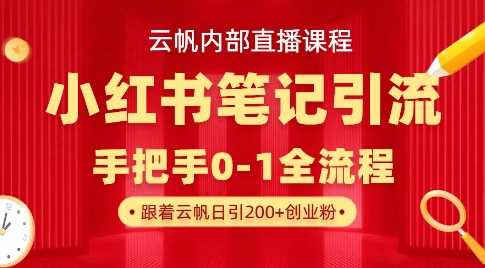 小红书笔记引流全流程，从0到1手把手教学-无双副业