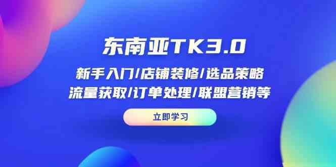 东南亚TK小店运营全攻略：从入门到精通-无双副业