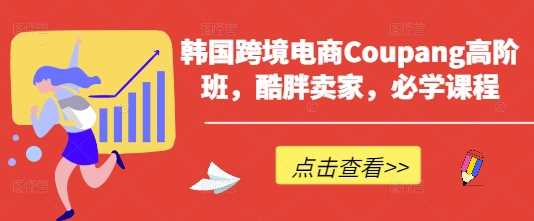 韩国跨境电商Coupang高阶课程，酷胖卖家必备指南-无双副业