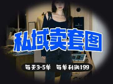 私域套图销售策略与利润分析-无双副业