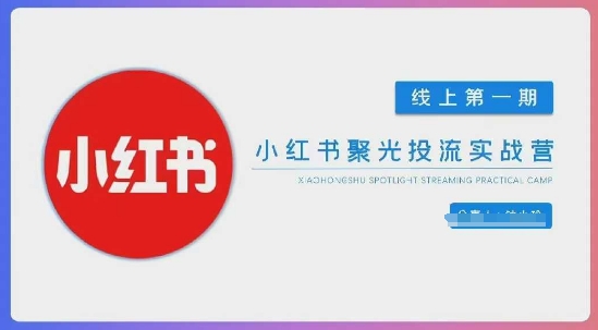 小红书聚光陪跑，从0到1玩转付费投流与团队搭建-无双副业